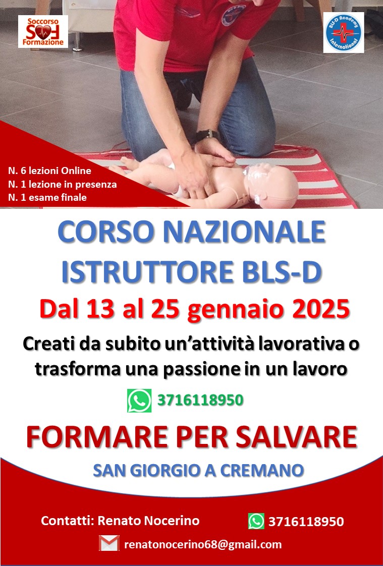 CORSO NAZIONALE ISTRUTTORE BLSD